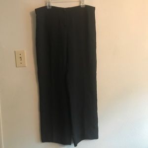 Chanel silk black trousers